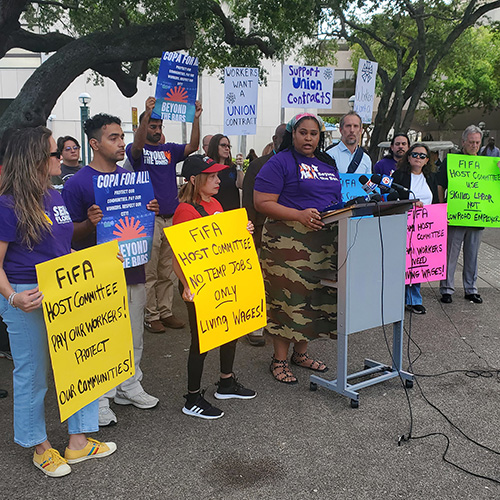 Labor Coalition Calls on FIFA to Address Worker and Community Concerns